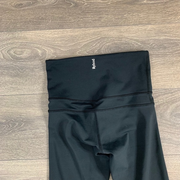 Lilybod Molly Leggings High Rise Waist Tights Striped Tarmac Black Size XS - Picture 13 of 15